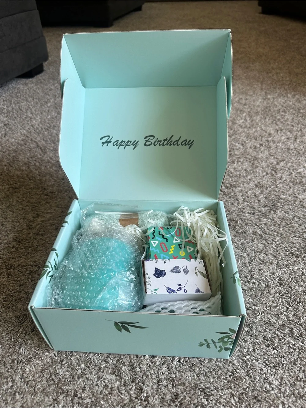 Birthday Gift Set - Aqua Blue Bath & Body